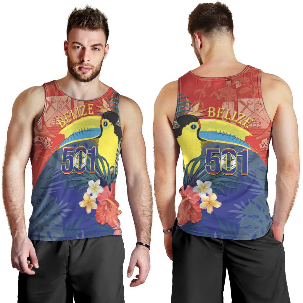 Belize Independence Day Men Tank Top 501 Proud Keel Billed Toucan Tropical - Wonder Print Shop