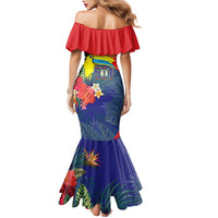 Belize Independence Day Mermaid Dress 501 Proud Keel Billed Toucan Tropical - Wonder Print Shop