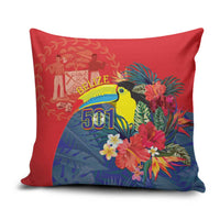 Belize Independence Day Pillow Cover 501 Proud Keel Billed Toucan Tropical - Wonder Print Shop
