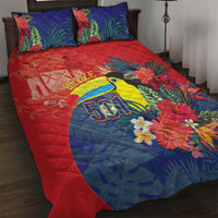 Belize Independence Day Quilt Bed Set 501 Proud Keel Billed Toucan Tropical - Wonder Print Shop