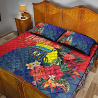 Belize Independence Day Quilt Bed Set 501 Proud Keel Billed Toucan Tropical - Wonder Print Shop