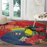 Belize Independence Day Round Carpet 501 Proud Keel Billed Toucan Tropical - Wonder Print Shop