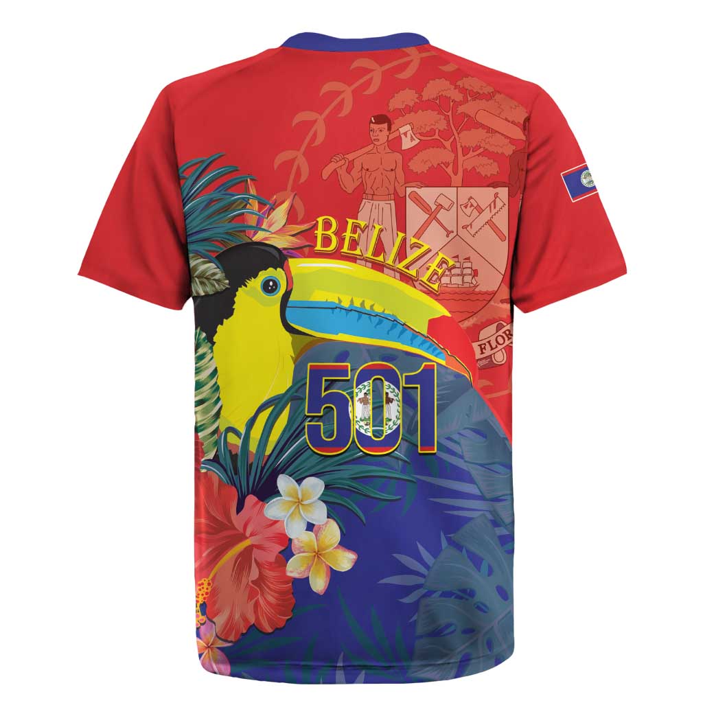 Belize Independence Day Rugby Jersey 501 Proud Keel Billed Toucan Tropical - Wonder Print Shop