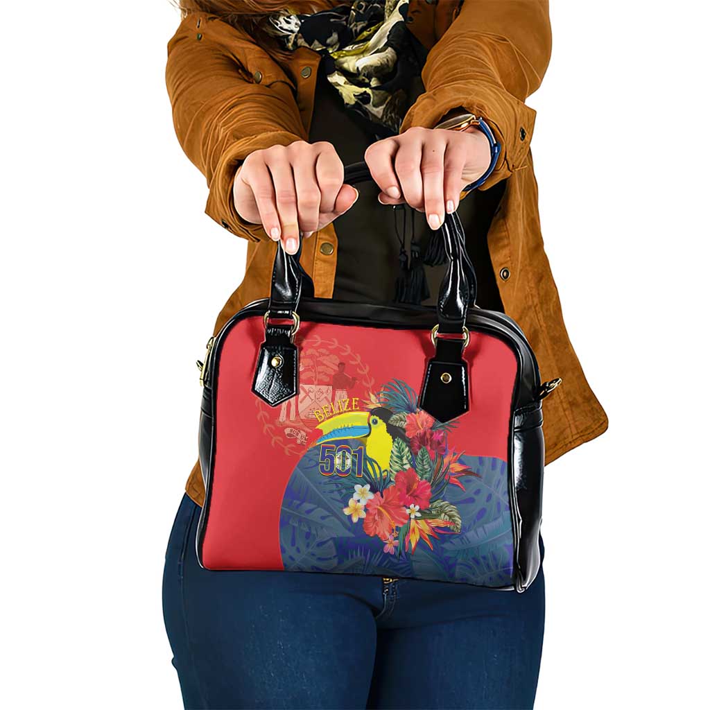 Belize Independence Day Shoulder Handbag 501 Proud Keel Billed Toucan Tropical - Wonder Print Shop