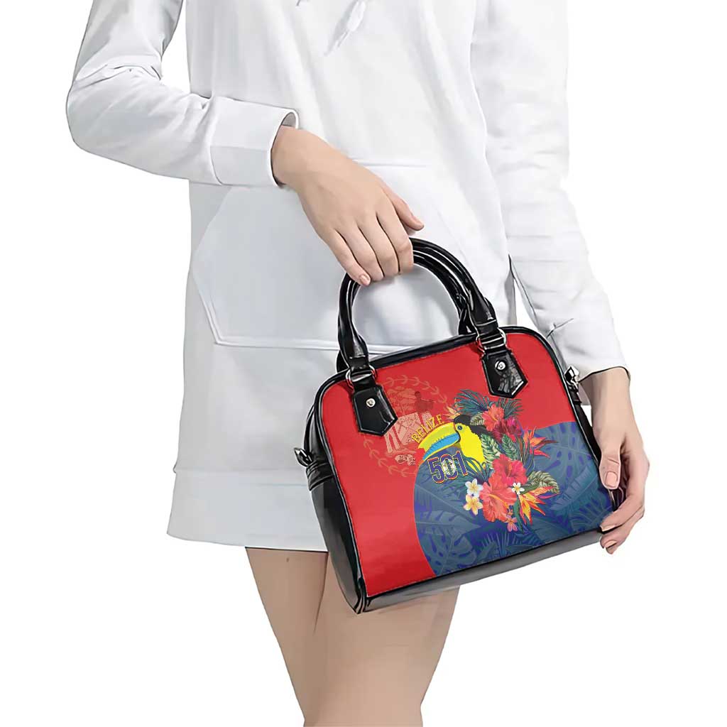Belize Independence Day Shoulder Handbag 501 Proud Keel Billed Toucan Tropical - Wonder Print Shop