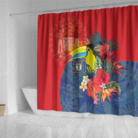 Belize Independence Day Shower Curtain 501 Proud Keel Billed Toucan Tropical - Wonder Print Shop