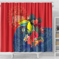 Belize Independence Day Shower Curtain 501 Proud Keel Billed Toucan Tropical - Wonder Print Shop