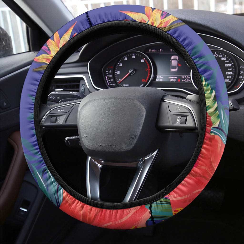 Belize Independence Day Steering Wheel Cover 501 Proud Keel Billed Toucan Tropical - Wonder Print Shop