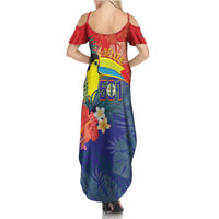 Belize Independence Day Summer Maxi Dress 501 Proud Keel Billed Toucan Tropical - Wonder Print Shop