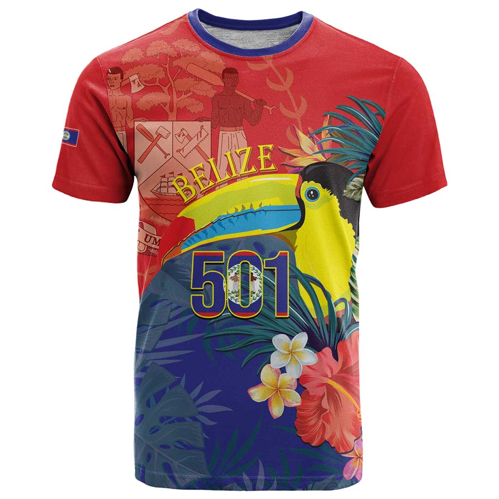 Belize Independence Day T Shirt 501 Proud Keel Billed Toucan Tropical - Wonder Print Shop
