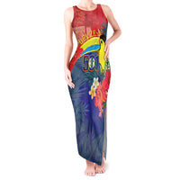 Belize Independence Day Tank Maxi Dress 501 Proud Keel Billed Toucan Tropical - Wonder Print Shop