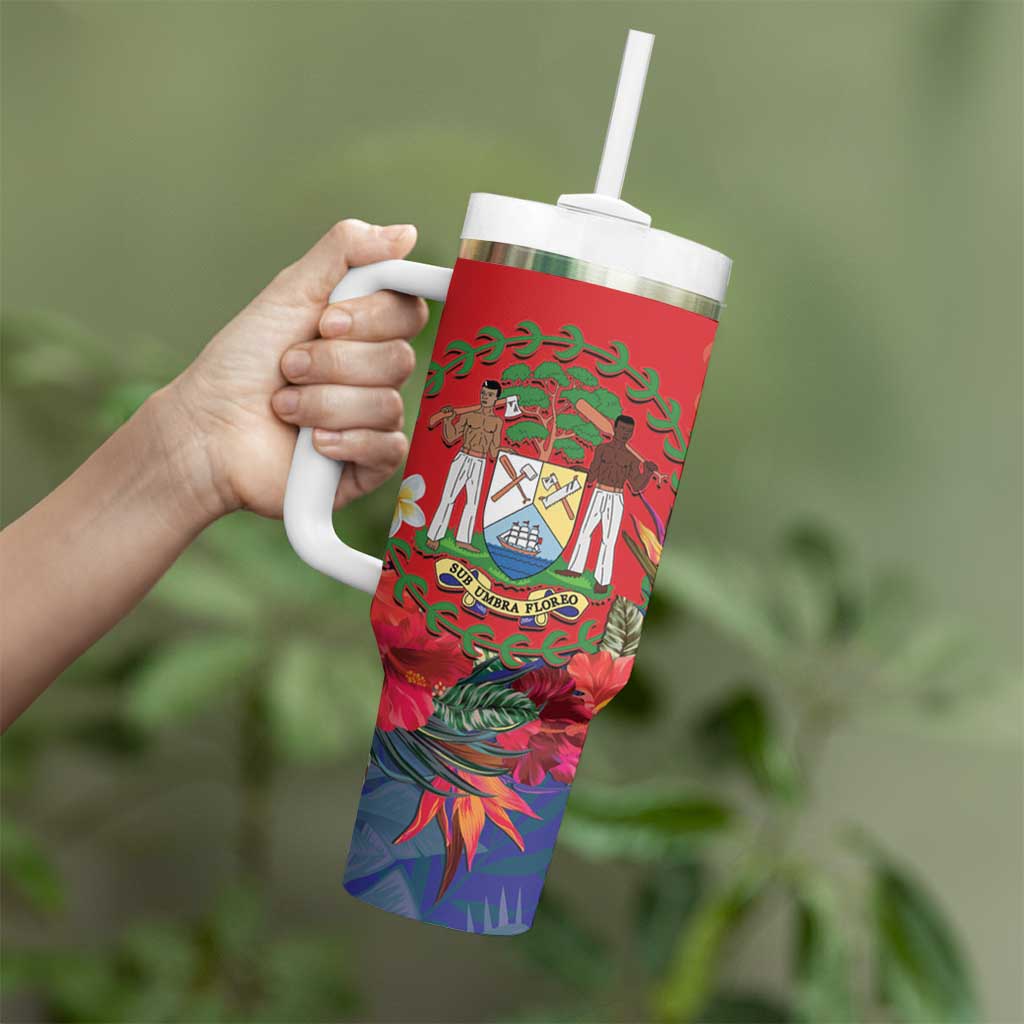 Belize Independence Day Tumbler With Handle 501 Proud Keel Billed Toucan Tropical - Wonder Print Shop