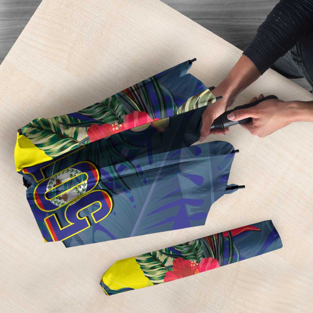Belize Independence Day Umbrella 501 Proud Keel Billed Toucan Tropical - Wonder Print Shop