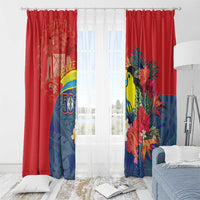 Belize Independence Day Window Curtain 501 Proud Keel Billed Toucan Tropical - Wonder Print Shop