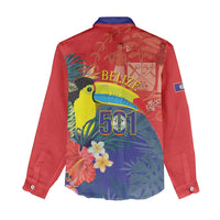Belize Independence Day Women Casual Shirt 501 Proud Keel Billed Toucan Tropical - Wonder Print Shop