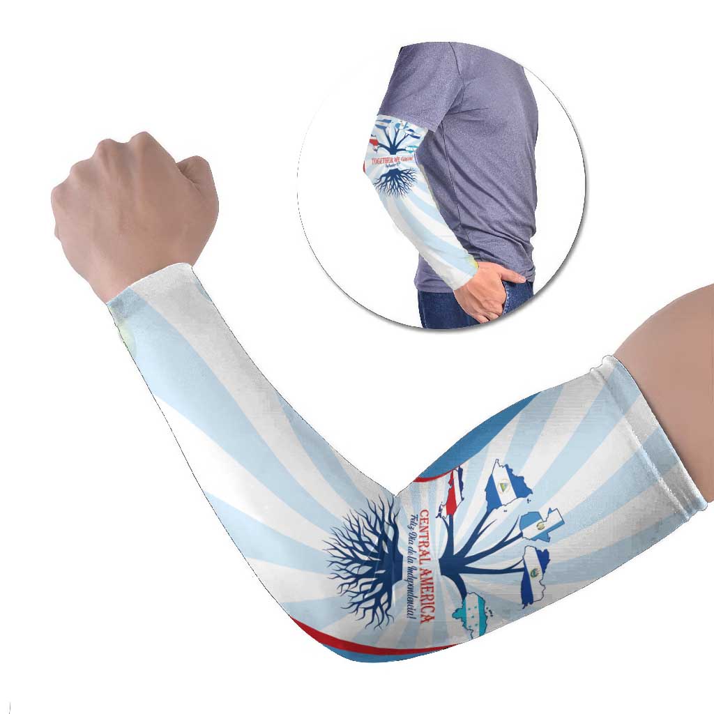 Central America Independence day Arm Sleeves September 15th Together We Grow - Wonder Print Shop