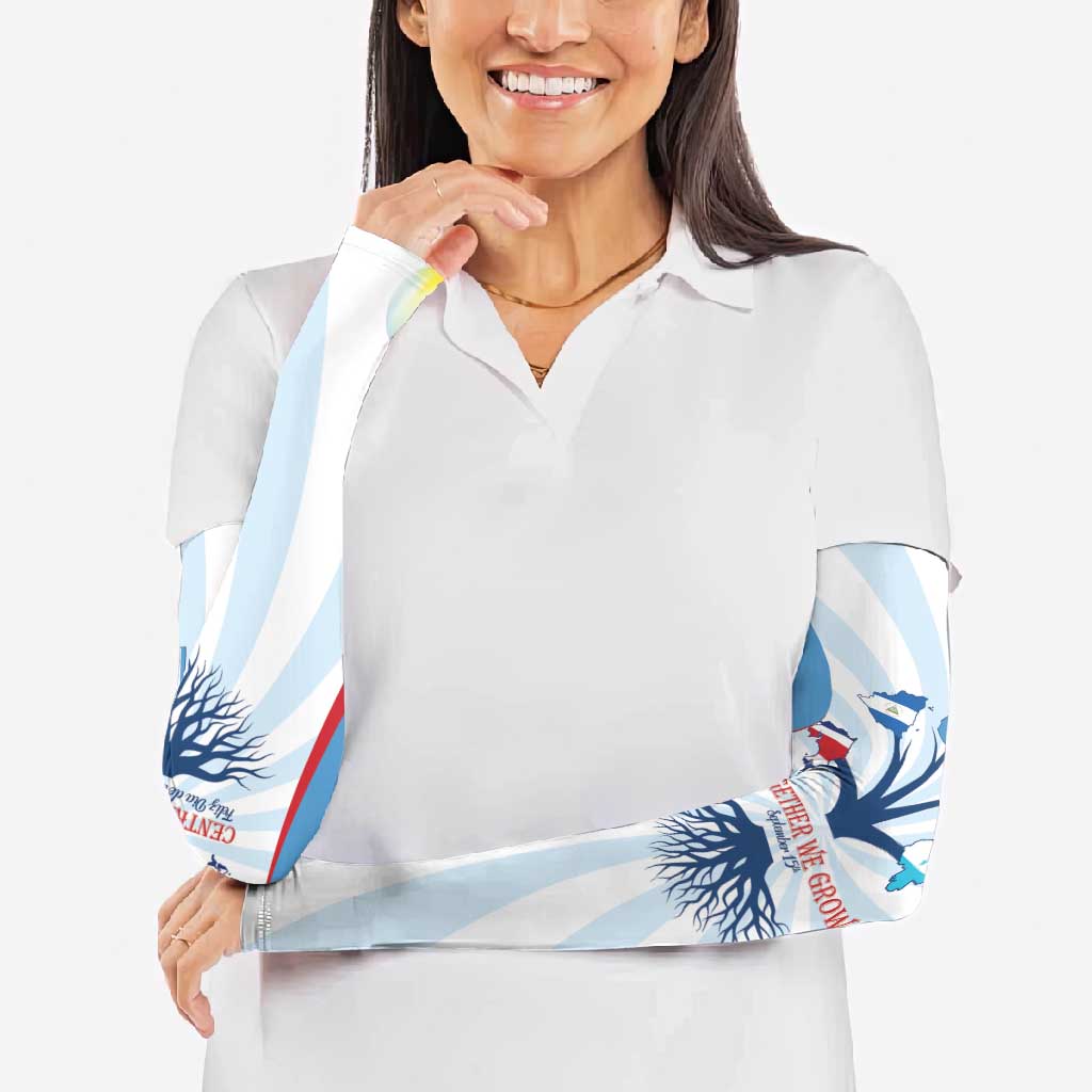 Central America Independence day Arm Sleeves September 15th Together We Grow - Wonder Print Shop