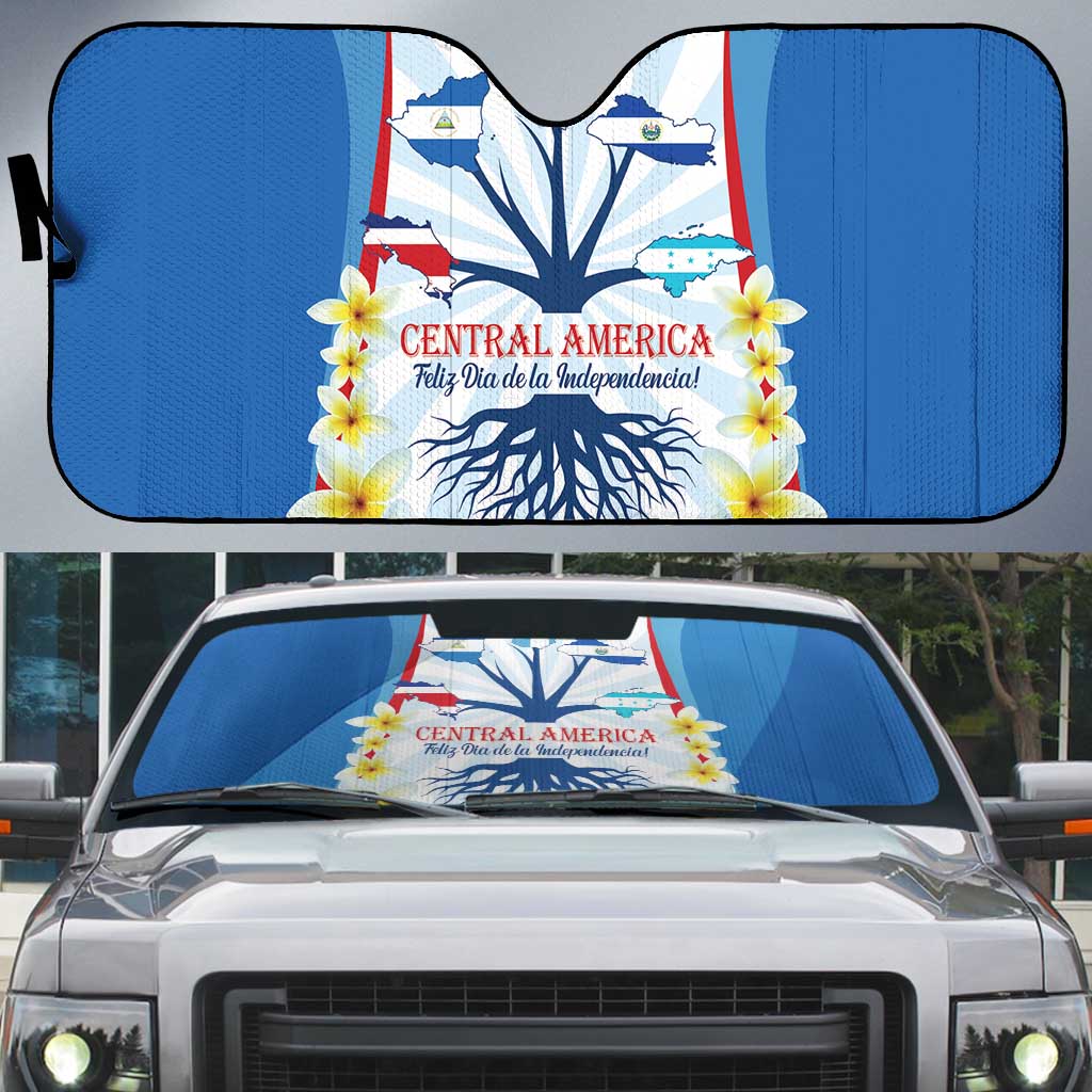 Central America Independence day Auto Sun Shade September 15th Together We Grow - Wonder Print Shop