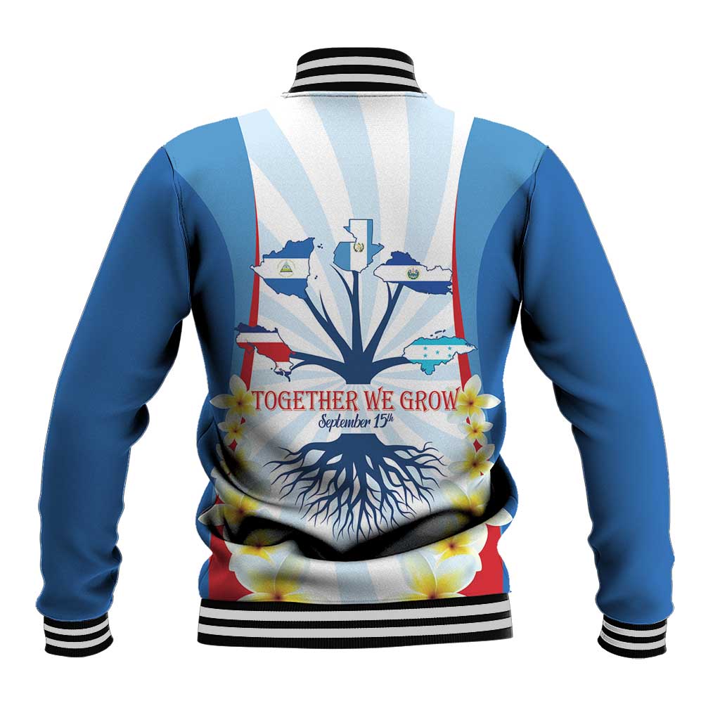 Central America Independence day Baseball Jacket September 15th Together We Grow - Wonder Print Shop