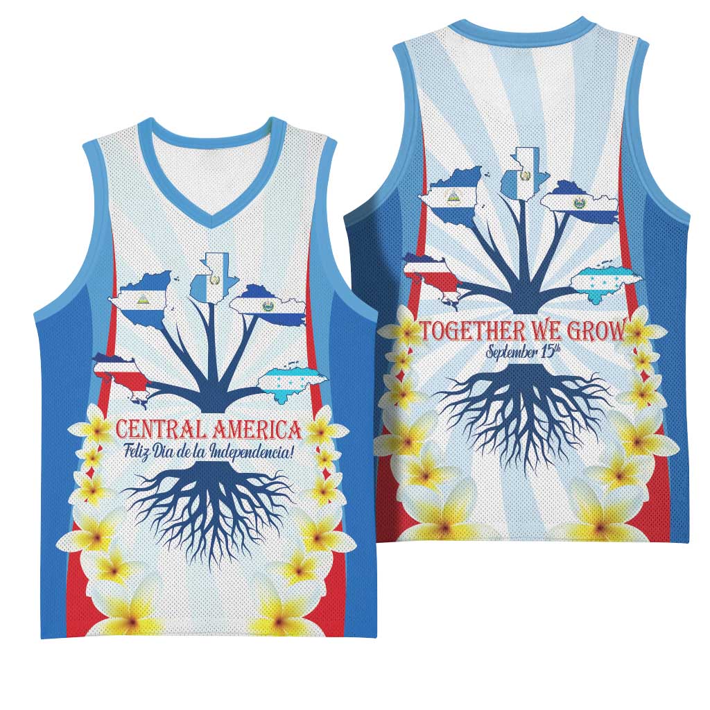 Central America Independence day Basketball Jersey September 15th Together We Grow - Wonder Print Shop
