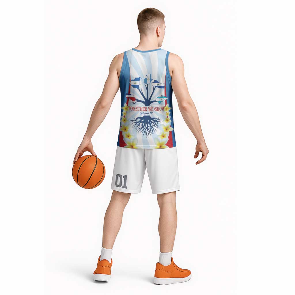 Central America Independence day Basketball Jersey September 15th Together We Grow - Wonder Print Shop
