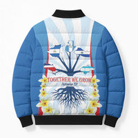 Central America Independence day Bomber Puffer Jacket September 15th Together We Grow - Wonder Print Shop