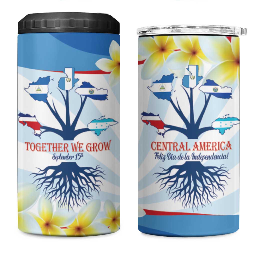 Central America Independence day 4 in 1 Can Cooler Tumbler September 15th Together We Grow - Wonder Print Shop