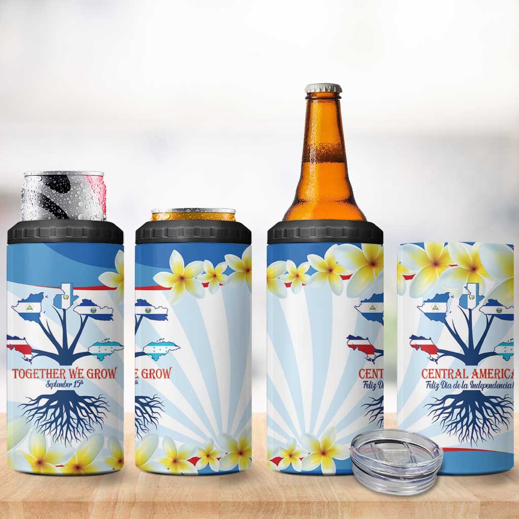 Central America Independence day 4 in 1 Can Cooler Tumbler September 15th Together We Grow - Wonder Print Shop