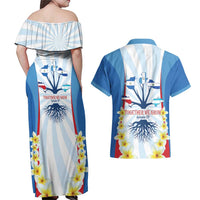 Central America Independence day Couples Matching Off Shoulder Maxi Dress and Hawaiian Shirt September 15th Together We Grow - Wonder Print Shop
