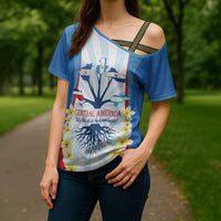 Central America Independence day Cross Shoulder Shirt September 15th Together We Grow - Wonder Print Shop