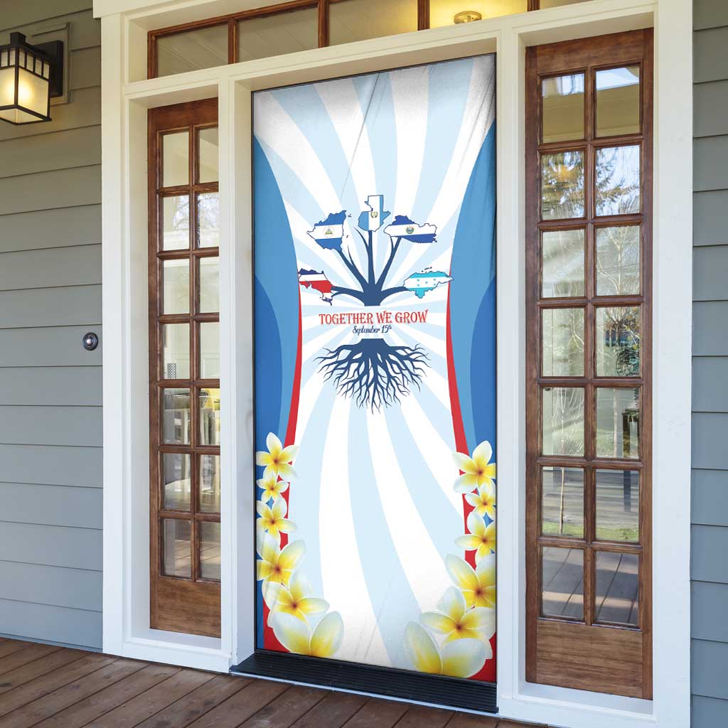 Central America Independence day Door Cover September 15th Together We Grow - Wonder Print Shop