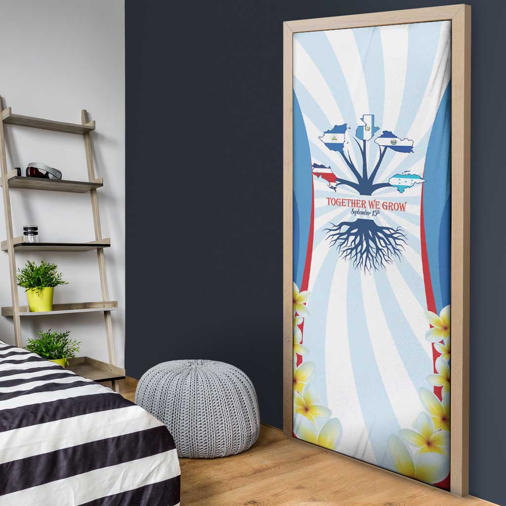 Central America Independence day Door Cover September 15th Together We Grow - Wonder Print Shop