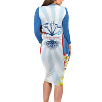Central America Independence day Family Matching Long Sleeve Bodycon Dress and Hawaiian Shirt September 15th Together We Grow - Wonder Print Shop