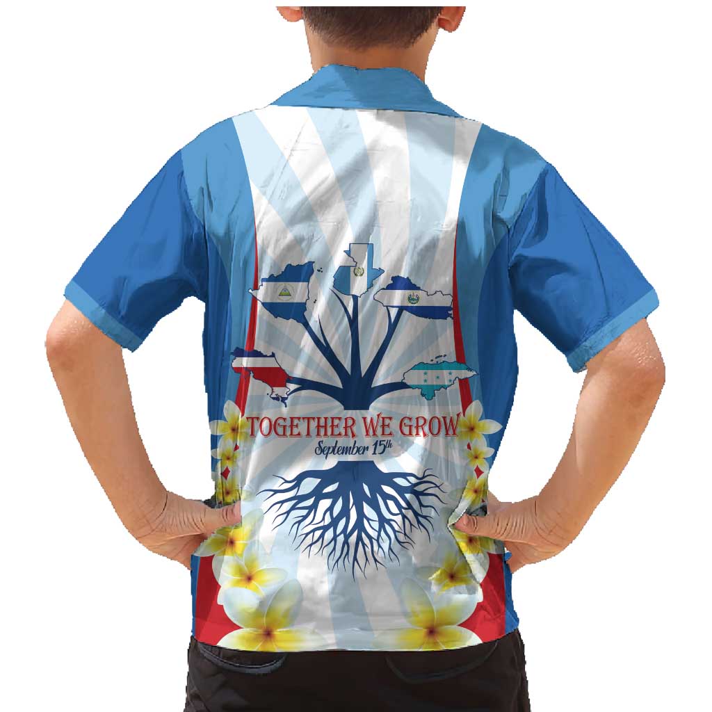 Central America Independence day Family Matching Mermaid Dress and Hawaiian Shirt September 15th Together We Grow - Wonder Print Shop