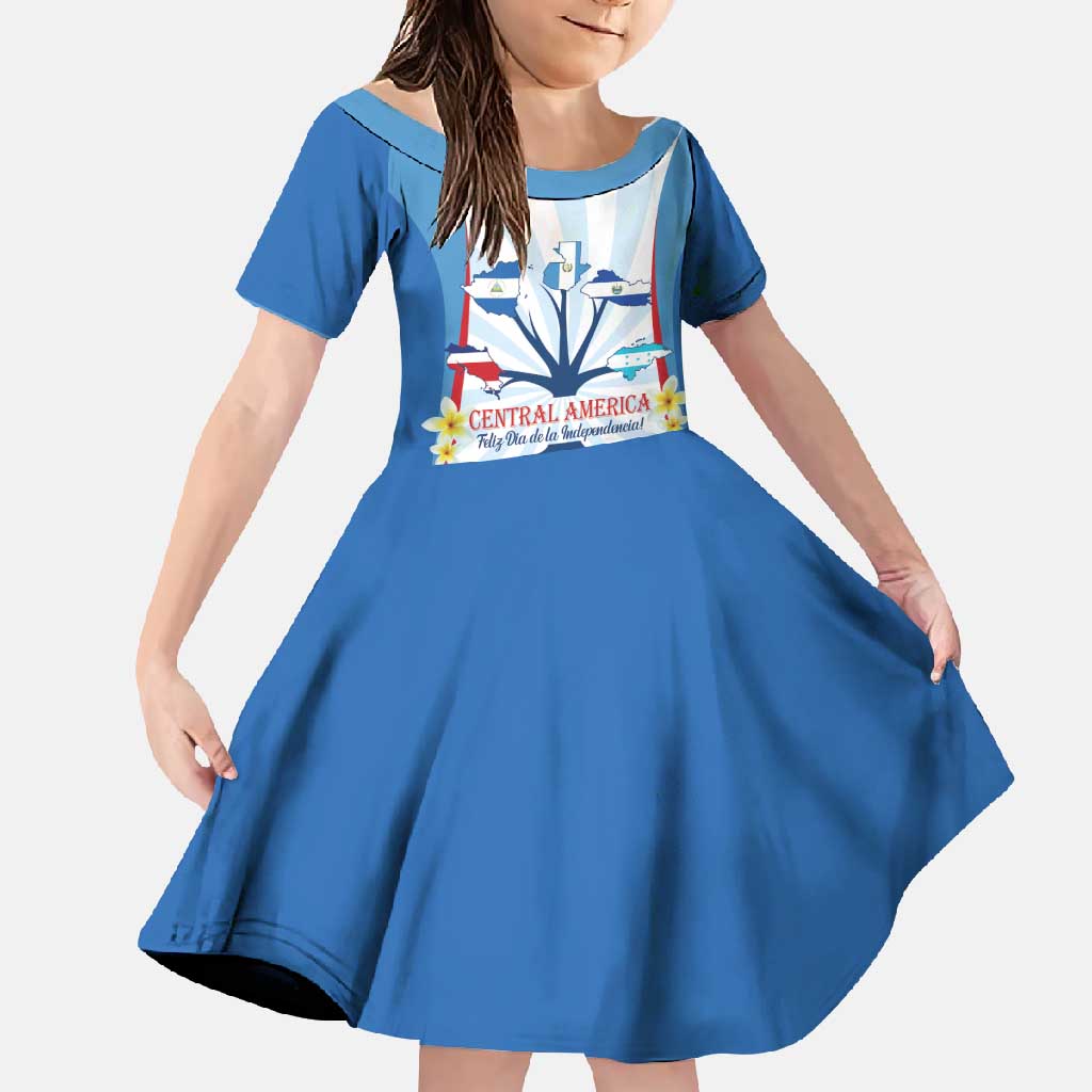 Central America Independence day Family Matching Off Shoulder Maxi Dress and Hawaiian Shirt September 15th Together We Grow - Wonder Print Shop