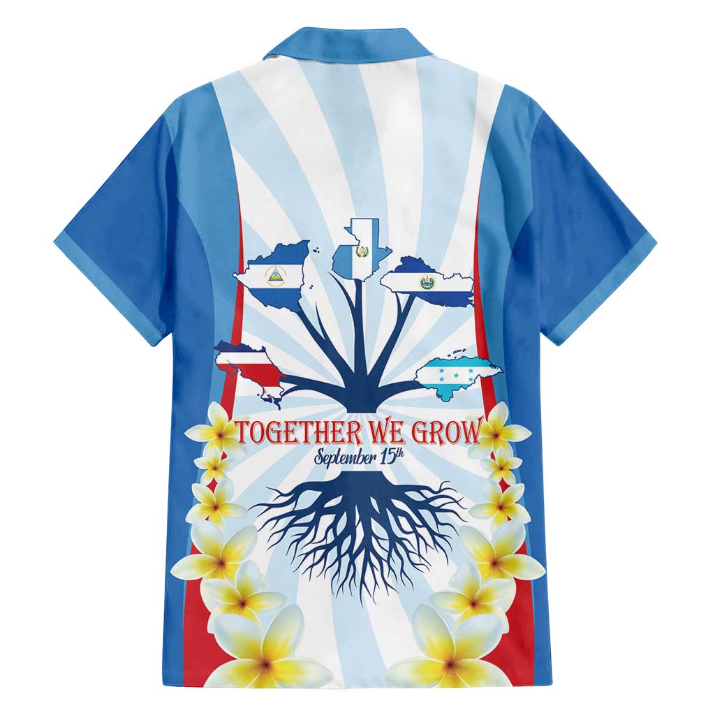 Central America Independence day Family Matching Tank Maxi Dress and Hawaiian Shirt September 15th Together We Grow - Wonder Print Shop
