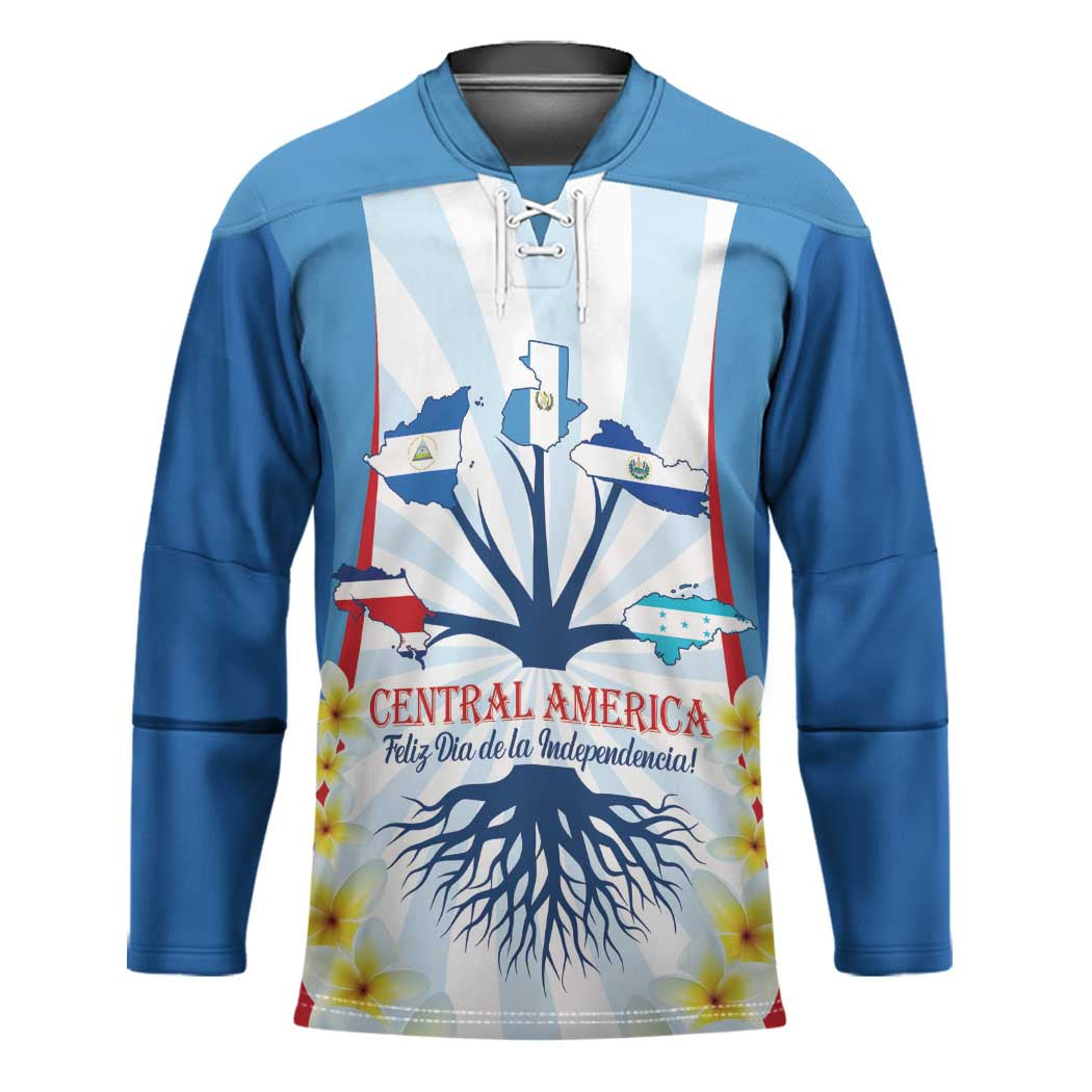 Central America Independence day Hockey Jersey September 15th Together We Grow - Wonder Print Shop