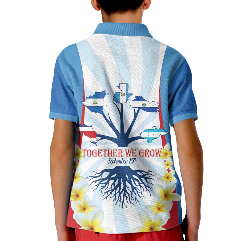 Central America Independence day Kid Polo Shirt September 15th Together We Grow - Wonder Print Shop