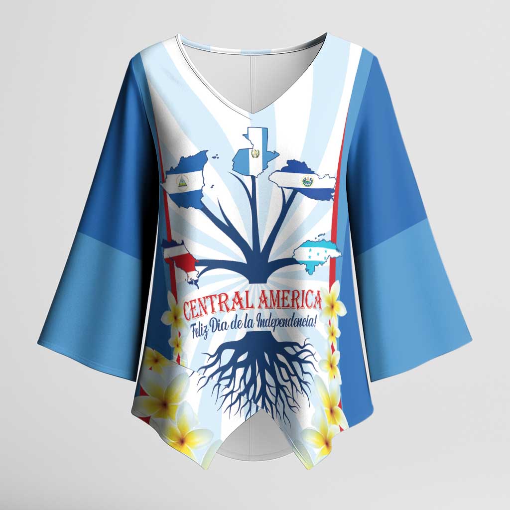 Central America Independence day Kimono Sleeve Blouse September 15th Together We Grow - Wonder Print Shop