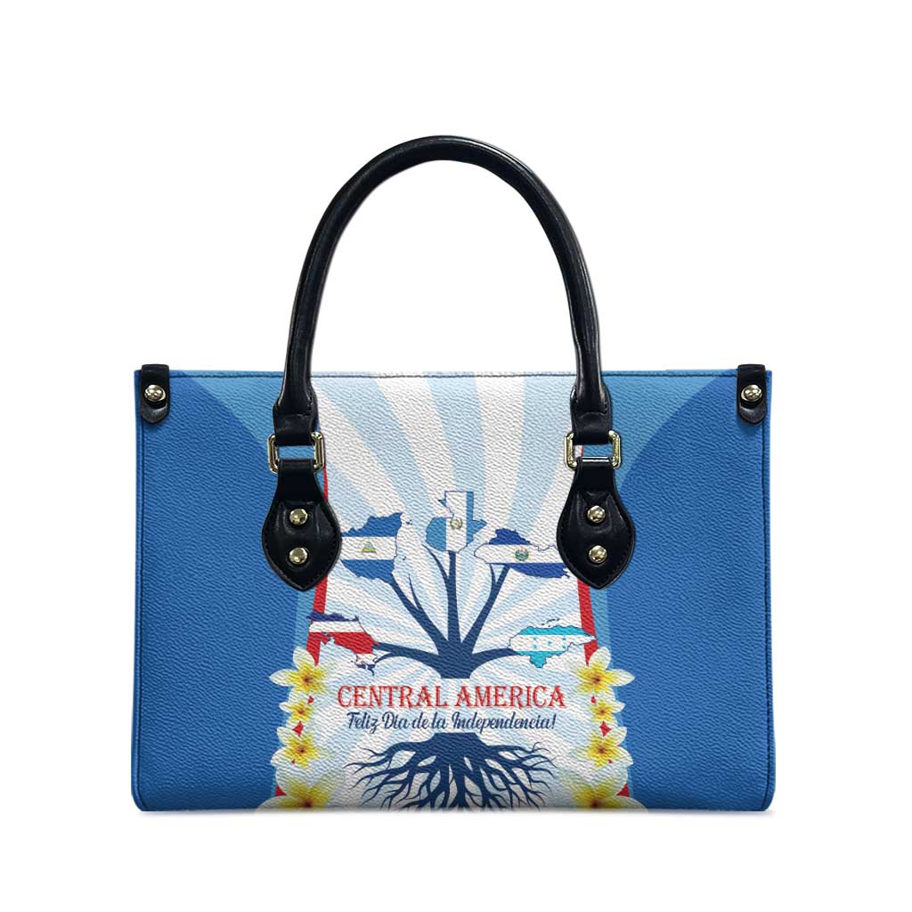 Central America Independence day Leather Bag September 15th Together We Grow - Wonder Print Shop