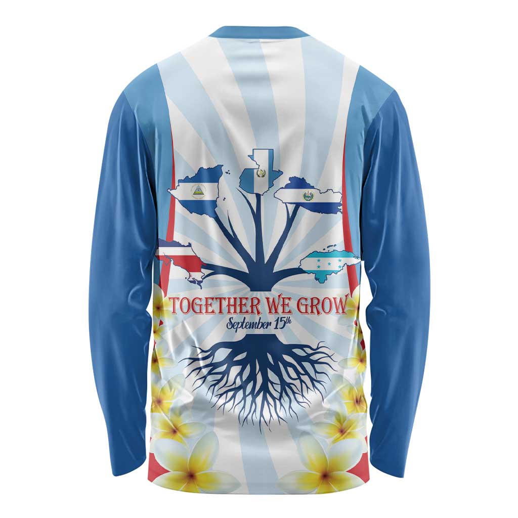 Central America Independence day Long Sleeve Shirt September 15th Together We Grow - Wonder Print Shop