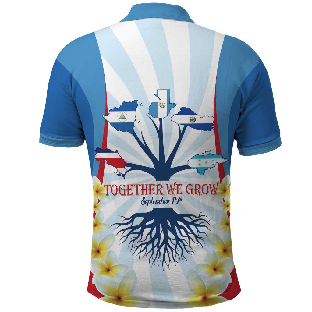 Central America Independence day Polo Shirt September 15th Together We Grow - Wonder Print Shop