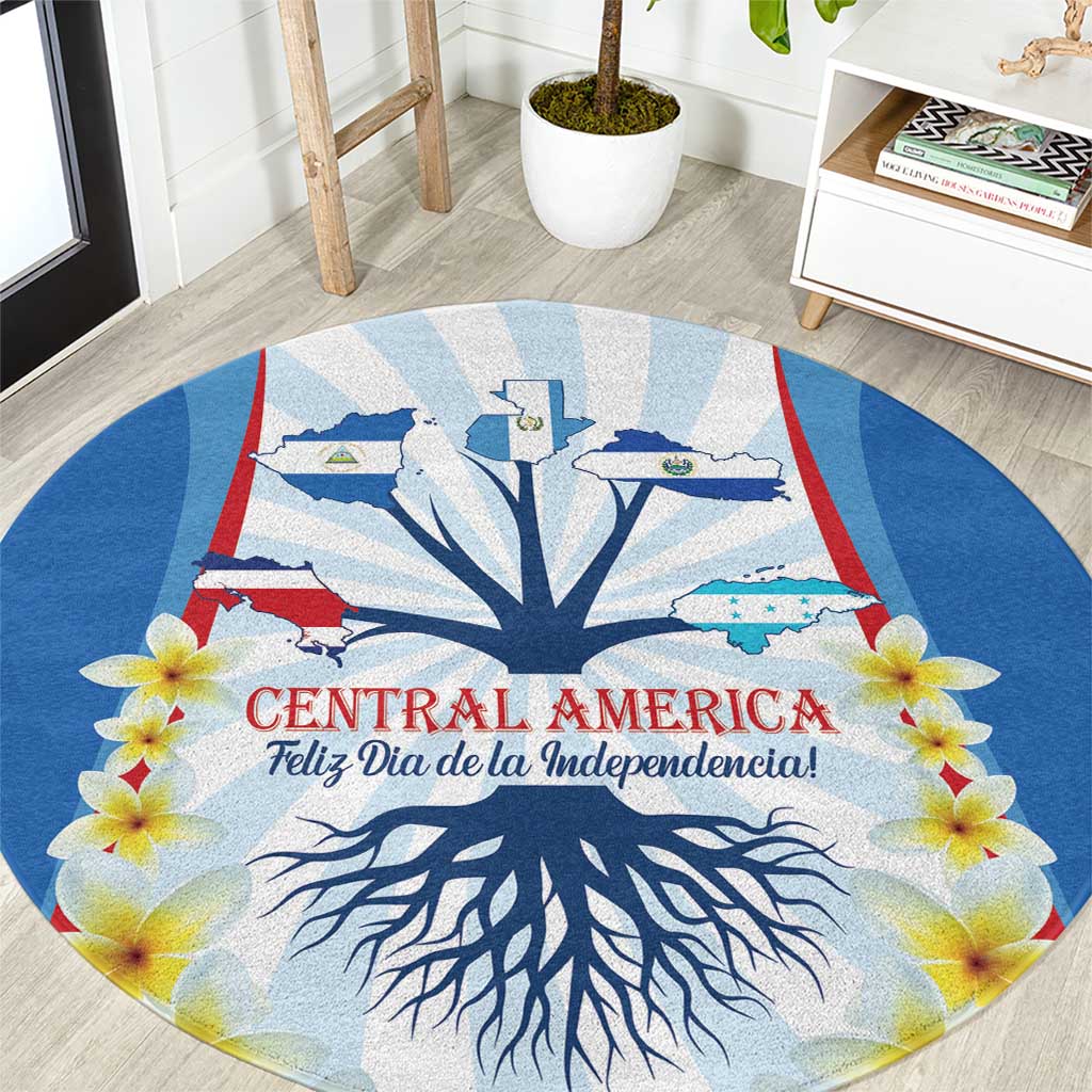Central America Independence day Round Carpet September 15th Together We Grow - Wonder Print Shop