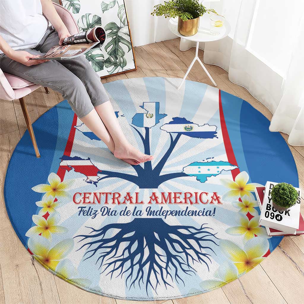 Central America Independence day Round Carpet September 15th Together We Grow - Wonder Print Shop