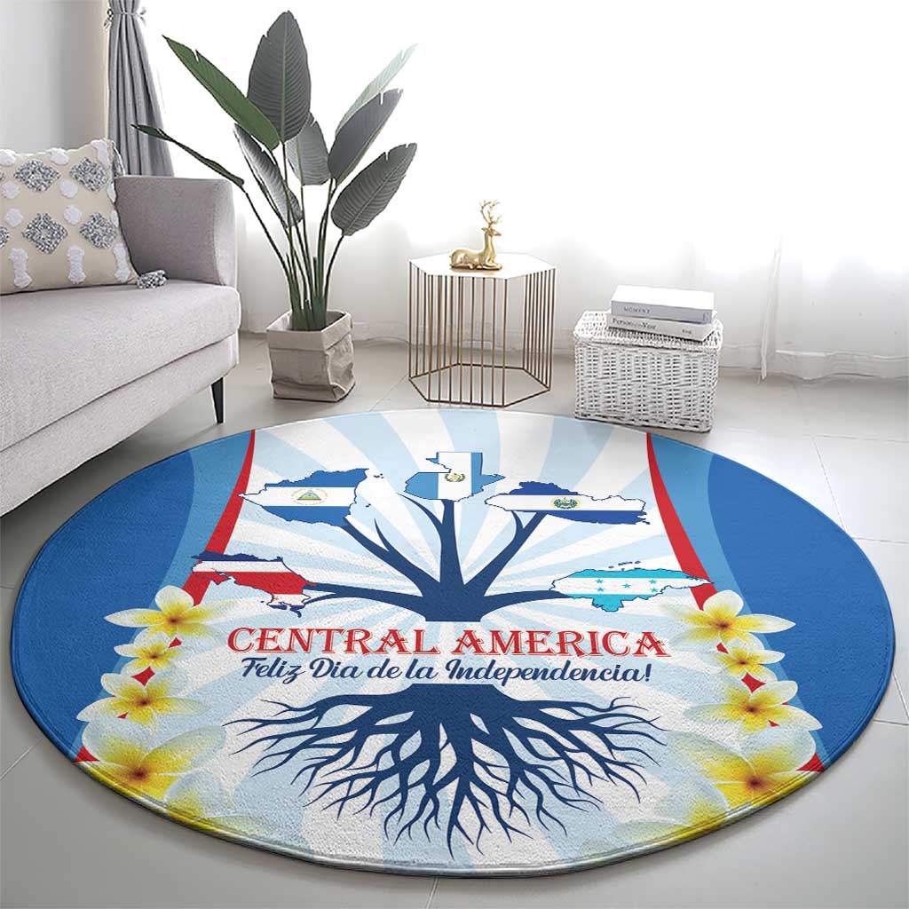 Central America Independence day Round Carpet September 15th Together We Grow - Wonder Print Shop