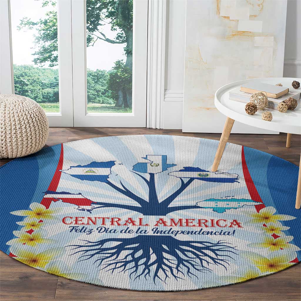 Central America Independence day Round Carpet September 15th Together We Grow - Wonder Print Shop
