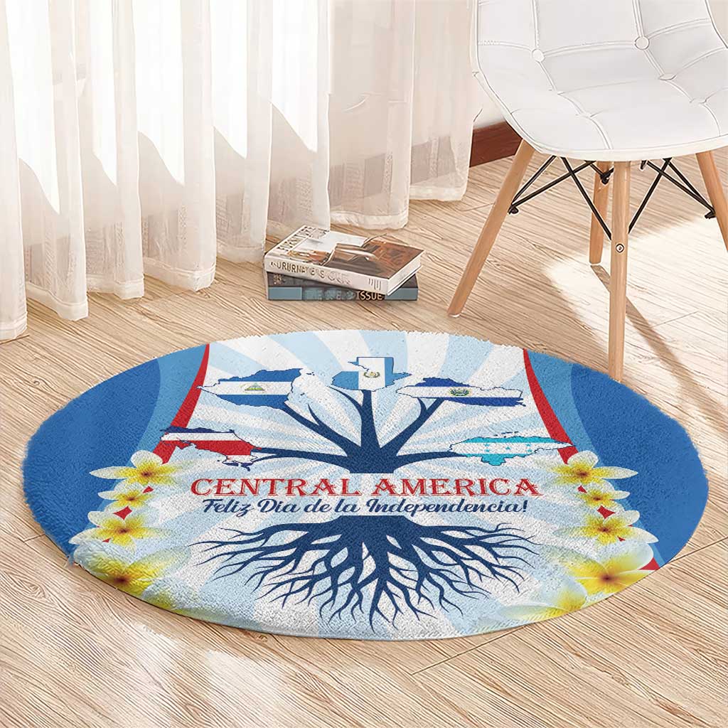 Central America Independence day Round Carpet September 15th Together We Grow - Wonder Print Shop