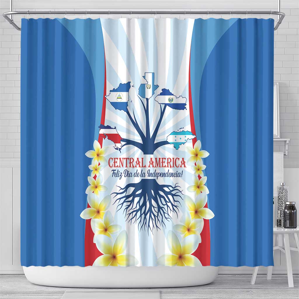 Central America Independence day Shower Curtain September 15th Together We Grow - Wonder Print Shop