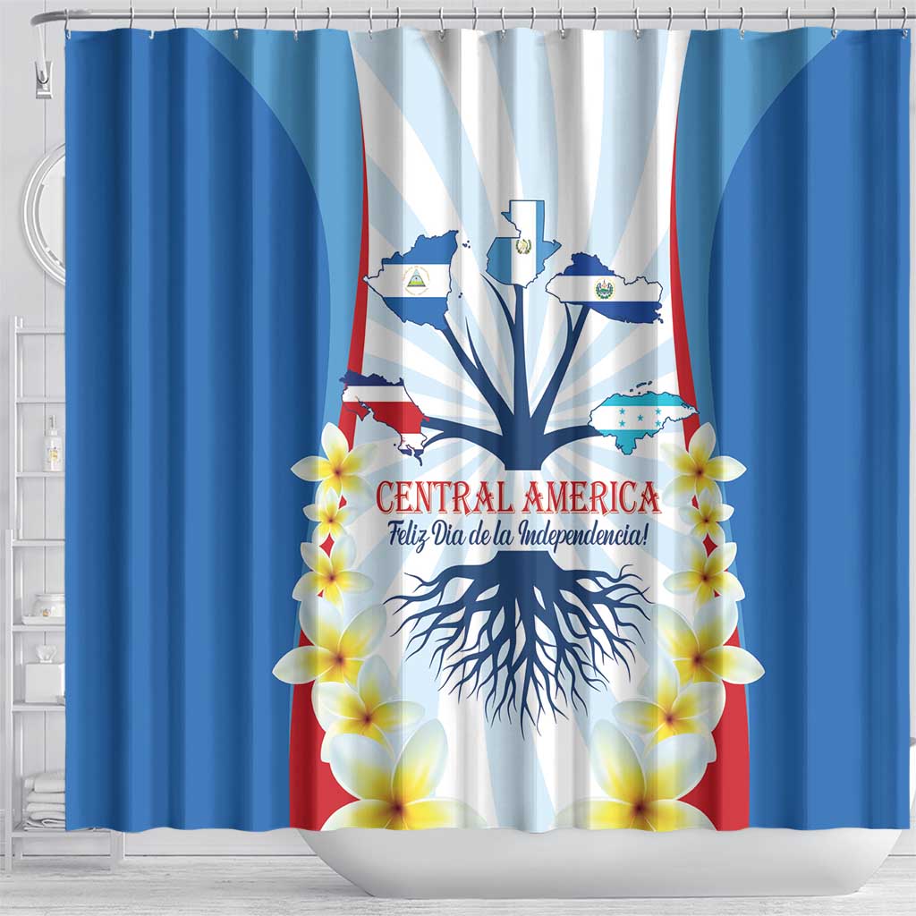 Central America Independence day Shower Curtain September 15th Together We Grow - Wonder Print Shop