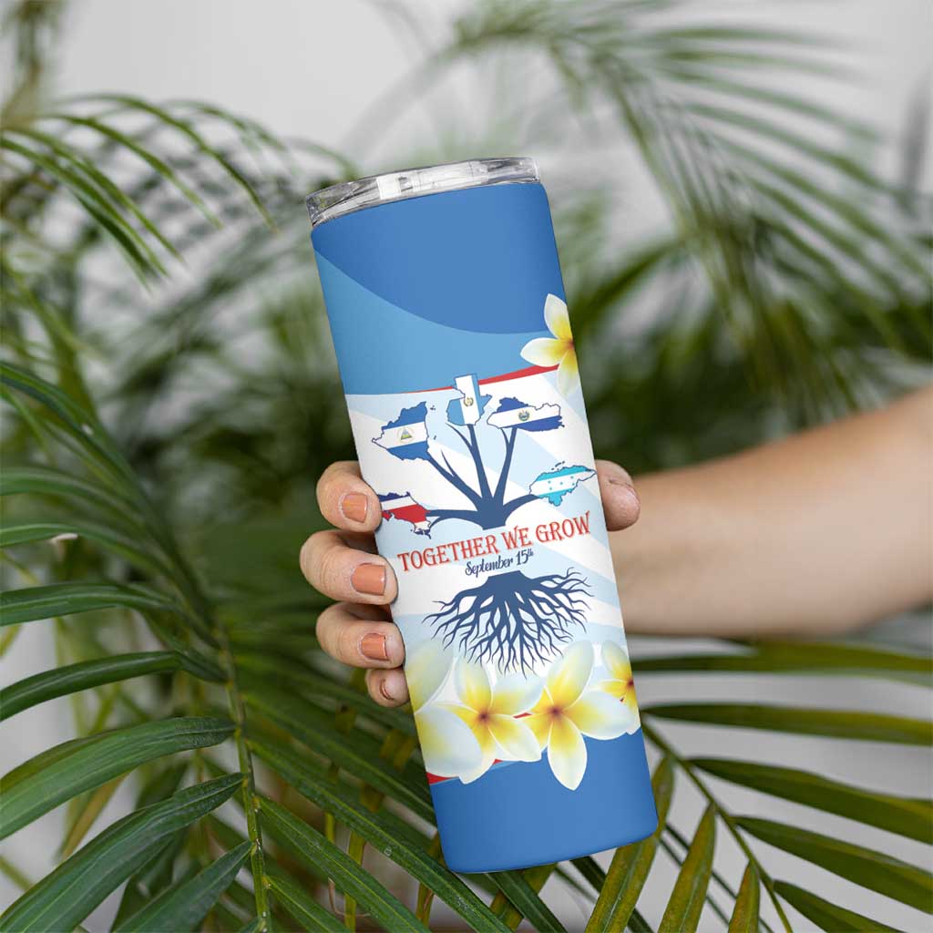Central America Independence day Skinny Tumbler September 15th Together We Grow - Wonder Print Shop